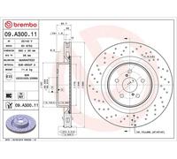 BREMBO Brake Disc Vented Front Axle Braking Coated Fits Lexus IS 09.A300.11