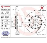 BREMBO Brake Disc Vented Front Axle Braking Fits Aston Martin Vantage 09.B324.13