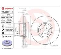 BREMBO Brake Disc Vented Front Axle Braking Fits BMW 7 Series 09.B538.11