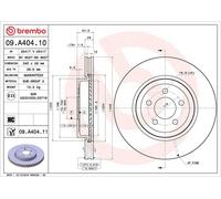BREMBO 09.A404.11 Brake disc