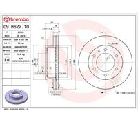 BREMBO Brake Disc 09.B622.10