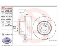 1X Brake disc BREMBO 09.A229.11 for LAND ROVER DISCOVERY II (L318) 2.5 1998-2004