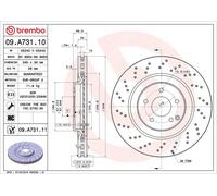 BREMBO Brake Disc Vented Front Axle Braking Fits Mercedes-Benz C-Class CLK SLK