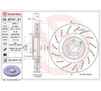 BREMBO Brake Disc Vented Front Axle Braking Fits Mercedes-Benz CLS 09.B747.51