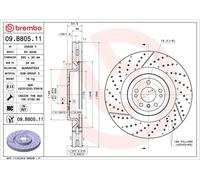 Brembo 09.B805.11 Disc Brake Rotor