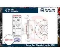 Brembo Brake Disc 09.E235.11 Vented Front Axle for JX SUV (L50) 3.5 2012-2013