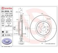 BREMBO Brake Disc Vented Front Axle Braking Fits Opel Insignia Saab 9-5 Vauxhall