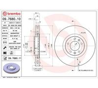 BREMBO 09.7680.11 Brake disc