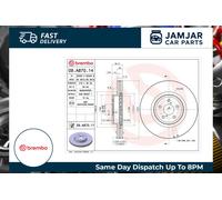 2x Brake disc internally vented 09.A870.11 BREMBO for SUBARU LEGACY IV OUTBACK