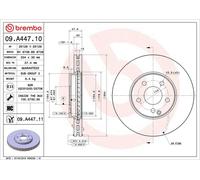 Brake Disc MERCEDES-BENZ E-CLASS E 240 4-matic 09.A447.11