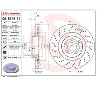 BREMBO Drilled Floating Brake Disc 09.B746.51