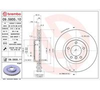 BREMBO 09.5935.11 Brake disc