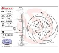 BREMBO Brake Disc Vented Front Axle Braking Right Fits Lexus GS RC 09.C266.21