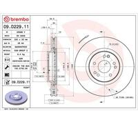 BREMBO 09.D229.11 Brake disc