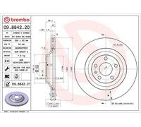 BREMBO UV Coated Brake Disc 09.8842.21