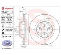 Brembo Prime Line UV Coated Vented Brake Disc 09.C314.11 Fits BMW - High Quality