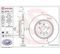 BREMBO Brake Disc Vented Rear Axle Braking Fits Land Rover Range Rover Sport