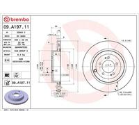 Brake disc BREMBO 09.A197.11 for MITSUBISHI LANCER VIII (CY_A, CZ_A) 2 2007-2008