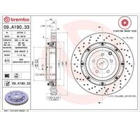Brembo Prime Line Floating Vented Two-Piece Brake Disc - Drilled 09.A190.33