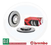 BREMBO 09.B970.1X Brake Disc Front Internally Vented Braking Fits Audi Porsche