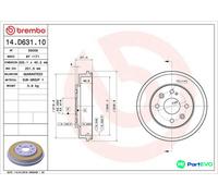 BREMBO 14.D631.10 Brake drum