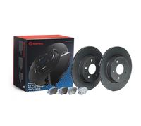 2x Discs + pads internally vented KT 08 030 BREMBO for NISSAN LEAF