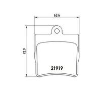 BRAKE PAD SET DISC BRAKE FOR MERCEDES-BENZ E-CLASS/Convertible C-CLASS/Sedan