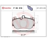 BREMBO Brake Pad Set Front Axle Braking Fits Audi R8 Spyder Lamborghini Porsche