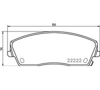 BREMBO P 11 041 Brake pad set