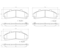 Brembo Brake Pad Set P24 041 - Disc Brake - Fits Mazda B-Series 2.5L - Front Axle