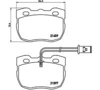 BREMBO Brake Pad Set Front Axle Braking Fits Land Rover Discovery Range Rover