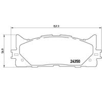 Brake pads P 83 117 BREMBO for TOYOTA LEXUS