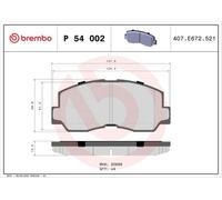 1050009 Disc Brake Pad Kit Suitable For Mitsubishi (BRAND-MALO')