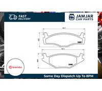 BREMBO Brake Pad Set Front Axle Braking Fits Seat Cordoba Ibiza Toledo VW Caddy