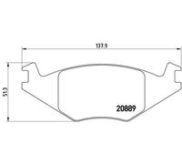 BREMBO Brake Pad Set Front Axle Braking Fits Seat Cordoba Ibiza VW Golf Jetta