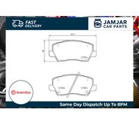 BREMBO Brake Pad Set Front Axle Braking With Accessories Fits Kia Picanto P30114