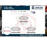 Brembo Brake Pad Set P 30 064 - Front Axle - Fits Kia Venga 2010-2019
