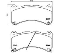 P 83 146 Disc Brake Brake Pad Set Front PRIME LINE Fits Lexus IS 2 Subaru Brembo