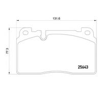 Front Brake Pad Set BREMBO P 85 122 for Audi/Porsche A6/A7/Q5/Macan (12-18)