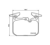 P06096 Front Brake Pad Set 4x Pads Prepared For Wear Indicator Braking By Brembo