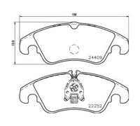 Brake Pads Set fits AUDI A6 Allroad C7 3.0D Front 12 to 18 Brembo 4G0698151 New