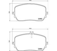 Brake pads P 50 149 BREMBO for MERCEDES-BENZ GLE GLS GLE Coupe