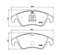 Brake pads P 85 098 BREMBO for AUDI A6 C7 Avant A5 A5 Sportback A5 Convertible