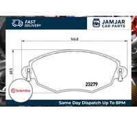 Brake pads P 24 060 BREMBO for FORD JAGUAR