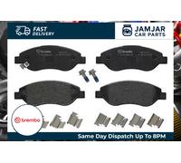 BREMBO Brake pad set P 59 053 with acoustic wear warning with brake caliper screws with accessories VAUXHALL: Corsa Mk3, OPEL: Corsa D Hatchback