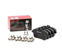 P50057 Front Brake Pad Set 4x Pads Prepared For Wear Indicator Braking By Brembo