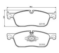 BREMBO P 36 035 Brake pad set