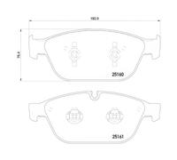 Brake pads P 85 128 BREMBO for AUDI A8 D4 Q5
