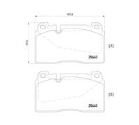 Brake Pad Set For Disc Brake Front For Audi A6 A7 Q5 Porsche Macan BREMBO P85123