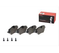 P06093 Front Brake Pad Set 4x Pads Prepared For Wear Indicator Braking By Brembo